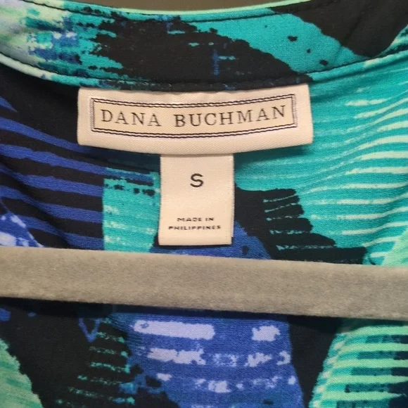 Bundle of 2 Dana Buchman Blue Green And Blue Gray Tunic Tops - Picture 2 of 7